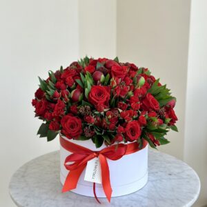 Коробка шляпная Courage Rouge (Красный кураж)